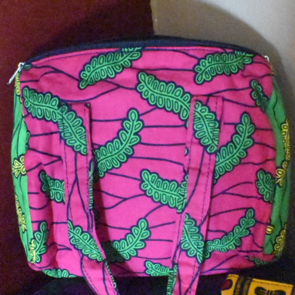 African Print Makeup Bag